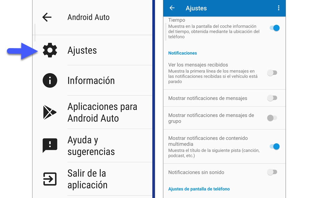 Pantallas y aplicaciones de Android Auto - Ayuda de Android Auto