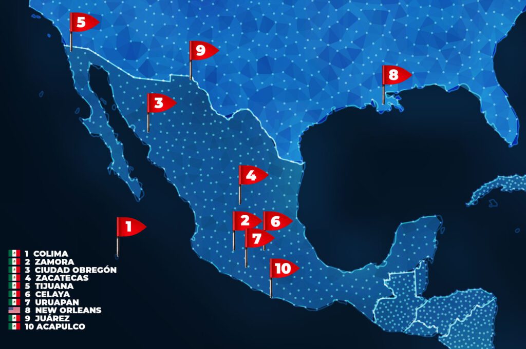 Nueve De Las Diez Ciudades Con Más Homicidios Del Mundo Son De México