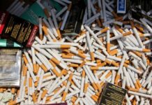 Aseguran en Tabasco más de 3 millones de cigarrillos de procedencia ilícita, combustible, armas y droga