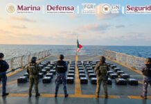 En operación marítima, aseguran dos toneladas de cocaina