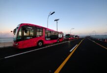 Comienzan en Cancún as pruebas de MOBI de la Ruta 27 con conexión al Puente Nichupté y Arco Norte