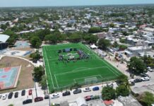 Inaugura en QRoo 46 canchas y multicanchas del Mundial Social 2026 en 11 municipios