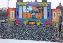 Medio millón de personas en los eventos dela Ciudad de México, con motivo de la inauguración de la Copa Mundial