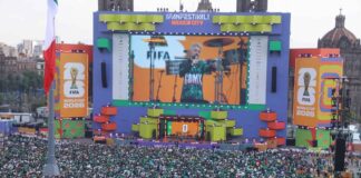 Medio millón de personas en los eventos dela Ciudad de México, con motivo de la inauguración de la Copa Mundial