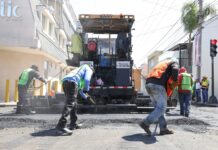 Realizan en Puebla mantenimiento de vialidades