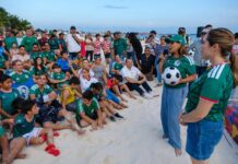 Viven en Isla Mujeres y Cancún la pasión mundialista en los Fut Fest