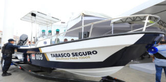 En Tabasco, ponen en marcha 1,163 unidades de equipamiento para cuerpos de seguridad de los municipios