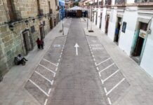 Con una inversión aproximada de 26 mdp, mejoran calles del Centro Histórico de Oaxaca