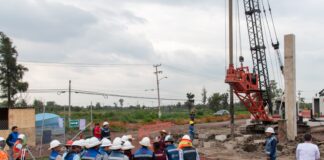 Avanza construcción del Puente Peñón Texcoco-Avenida 602, obra que beneficiará a 53 mil conductores al día