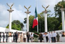 Conmemoran en Quintana Roo 179 aniversario de la Gesta Heroica de Chapultepec