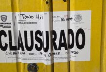 Realiza Chihuahua 262 inspecciones y clausura 9 establecimientos durante la última semana