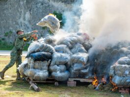 Realizan en Oaxaca incineración de narcóticos y destrucción de objetos del delito