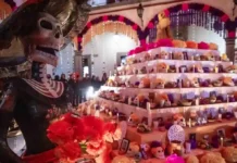 Inauguran altar de muertos Dulces Recuerdos en Palacio de la Corregidora