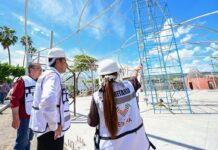 Supervisan avances de obra pública en Tuxtla Gutiérrez