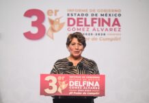 Rinde cuentas Delfina Gómez ante el Congreso del EdoMéx; entrega su Tercer Informe de Gobierno